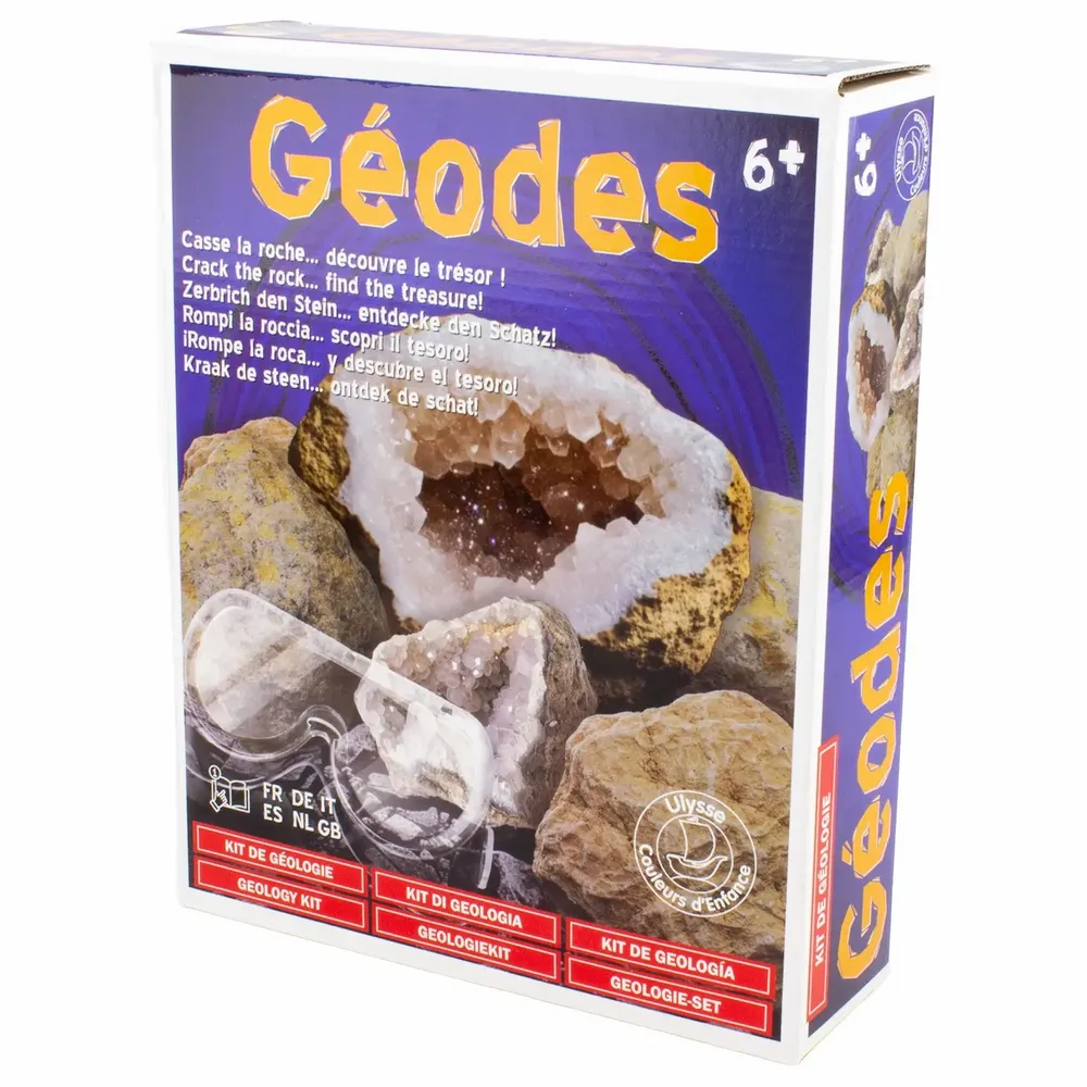 Loisirs créatifs pour enfant - KIT GEOLOGIE : LES GÉODES - ULYSSE COULEURS D'ENFANCE
