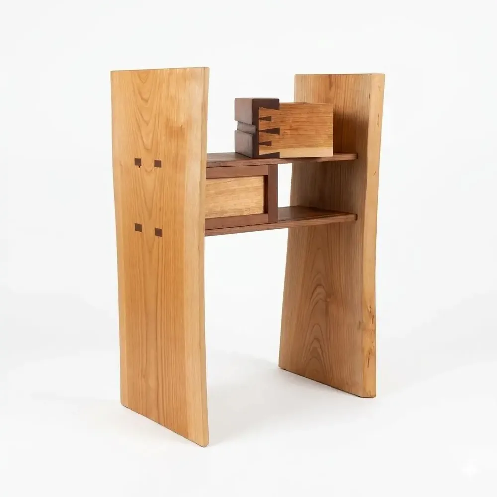 Etagères - Armoire Live Edge faite main avec porte coulissante et tiroir - DAWN - GIUSEPPE DEEPAK BENTI