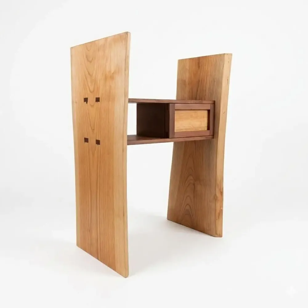 Etagères - Armoire Live Edge faite main avec porte coulissante et tiroir - DAWN - GIUSEPPE DEEPAK BENTI