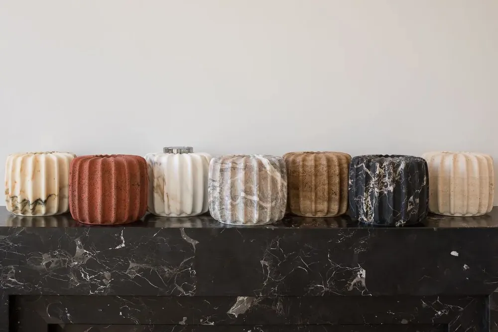 Objets design - Photophore en marbre ORIONETTA - OOUMM