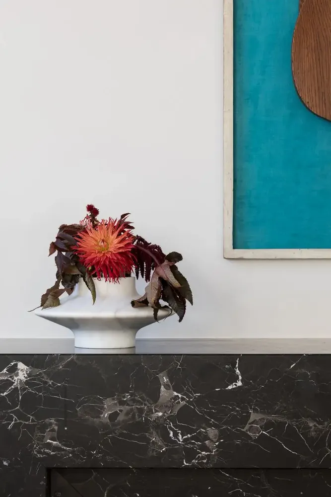 Candlesticks and candle holders - GAMMA CANDLE HOLDER MARBLE FLOWER VASE - OOUMM