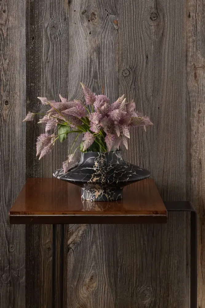 Candlesticks and candle holders - GAMMA CANDLE HOLDER MARBLE FLOWER VASE - OOUMM