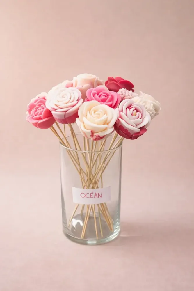 Decorative objects - Wax flower - Ocean - Vegetable wax - COSMÉTIQUES DE QUIBERON