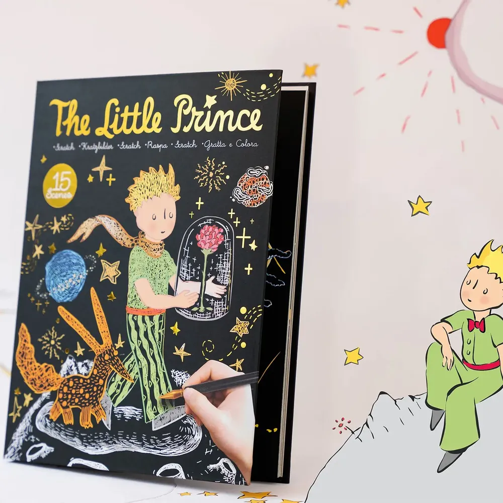 Loisirs créatifs pour enfant - THE LITTLE PRINCE SCRATCH BOOK - ULYSSE COULEURS D'ENFANCE
