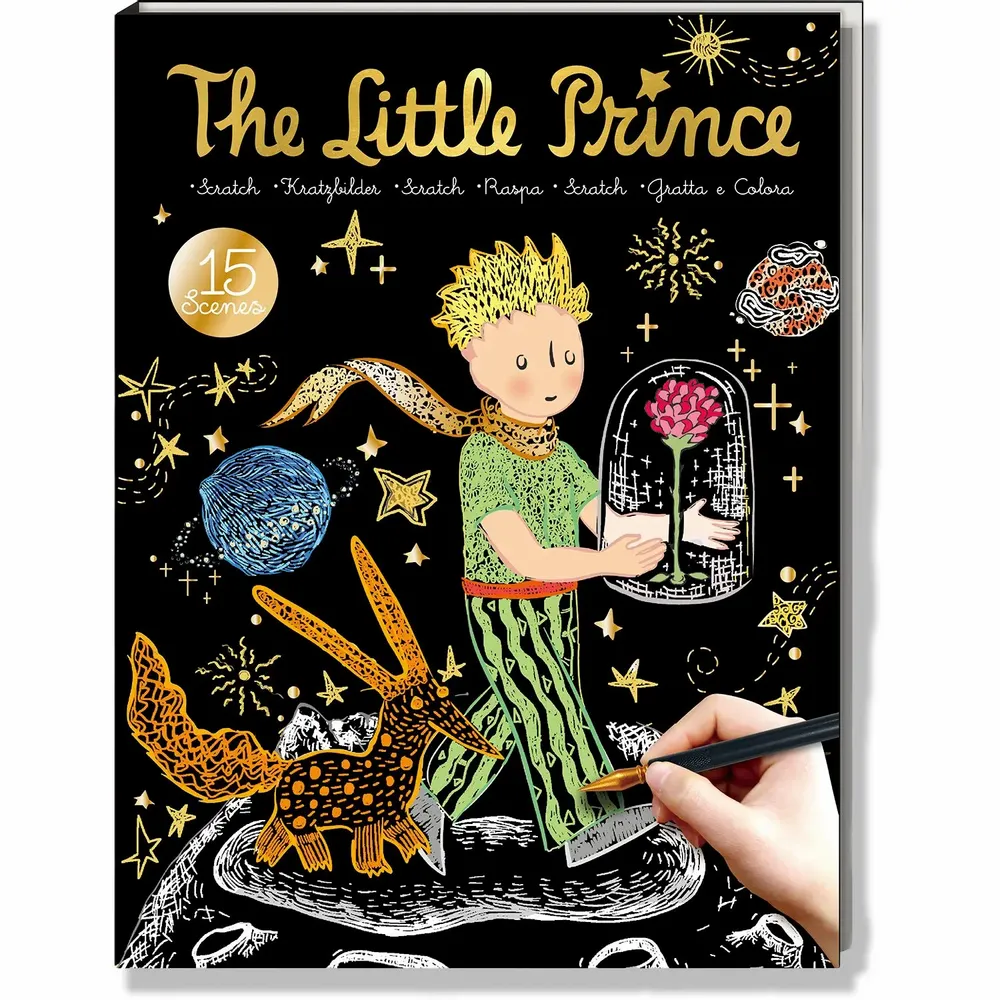 Loisirs créatifs pour enfant - THE LITTLE PRINCE SCRATCH BOOK - ULYSSE COULEURS D'ENFANCE