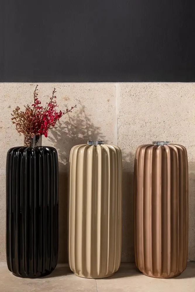 Decorative objects - Orionetta Tall Ceramic Tealight Holder - OOUMM