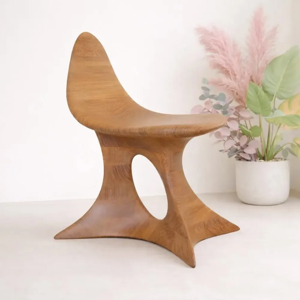 Chaises - Aphrodite Gen. II | Fauteuil Premium Sculpté | Chêne Européen Massif - NEXART