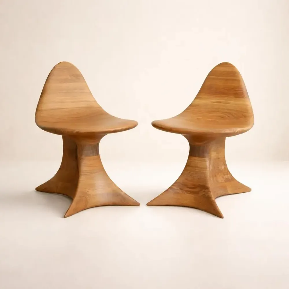 Chaises - Aphrodite Gen. II | Fauteuil Premium Sculpté | Chêne Européen Massif - NEXART