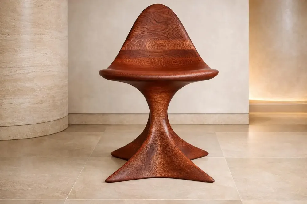 Chaises - Aphrodite | Fauteuil Premium Sculpté | Chêne Européen Massif - NEXART