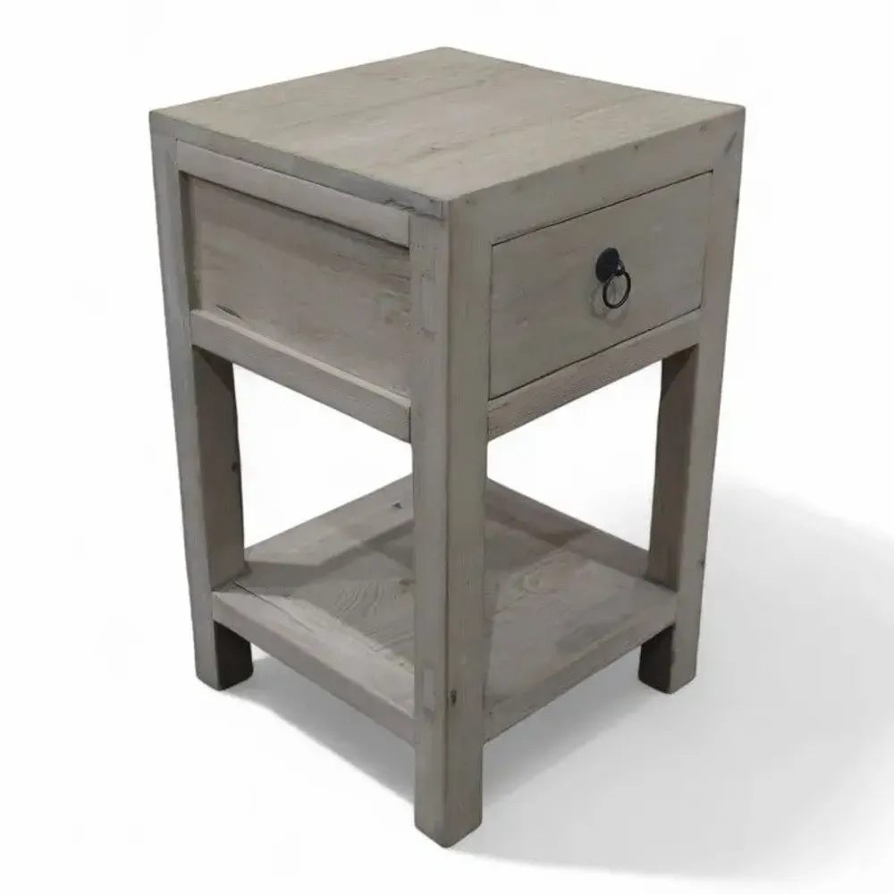 Night tables - Natural side table with drawer - PAGODA INTERNATIONAL
