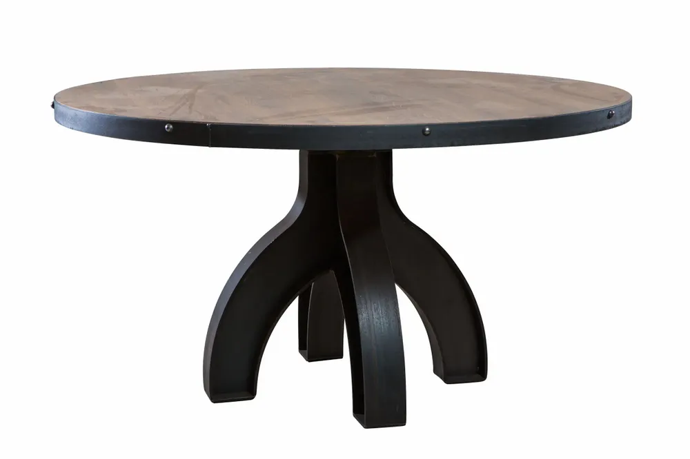 Mobilier et rangements pour bureau - Industrial Solid Wood Table with Steel Base SL-018 - STURDY-LEGS