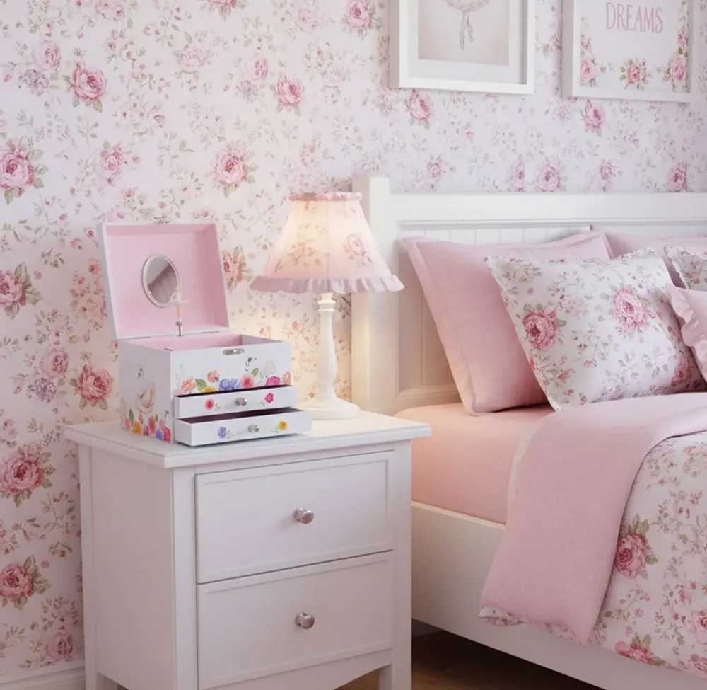 Accessoires enfants - COFFRE MUSICAL 2 TIROIRS BALLERINE - ULYSSE COULEURS D'ENFANCE