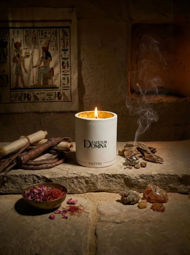 Candles - Desertum Domina Luxury Scented Candle 200g - SNEFERU