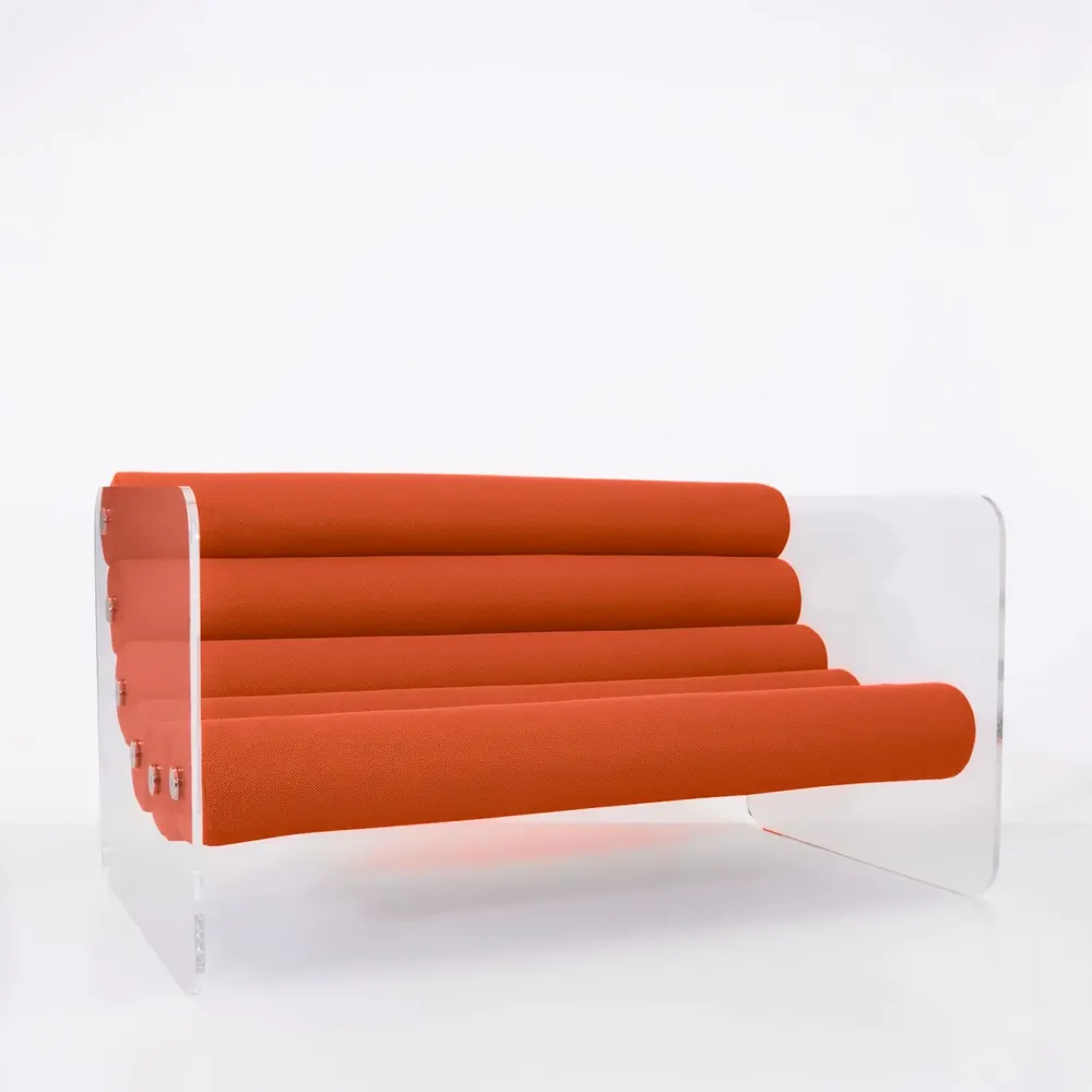 Lawn sofas   - MW02 sofa with cast PMMA walls- Residential and HORECA markets - KUUMO DESIGN