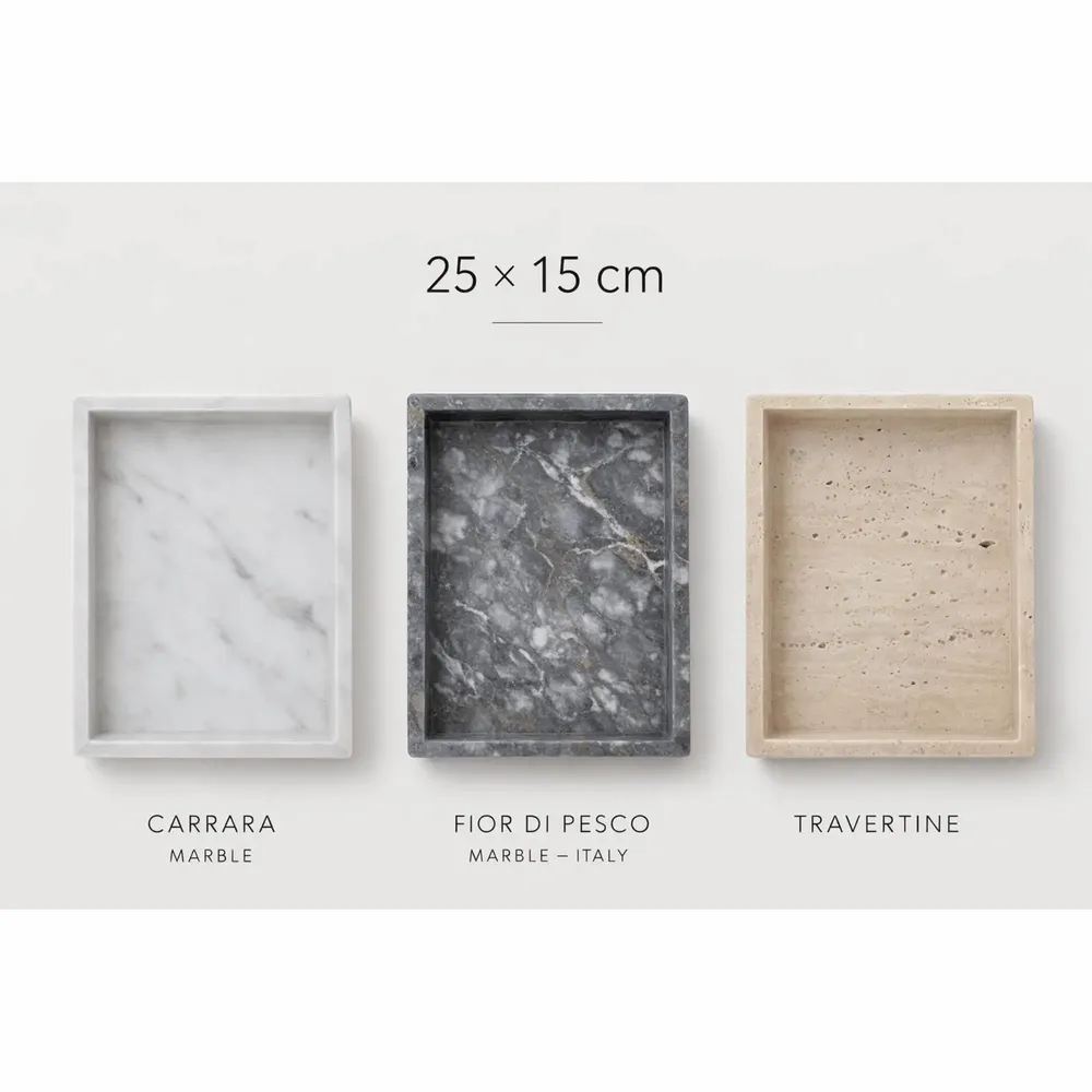 Objets design - Plateau en marbre – Plateau de service en pierre naturelle - KALU CREATIONS