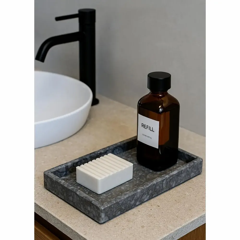 Objets design - Plateau en marbre – Plateau de service en pierre naturelle - KALU CREATIONS