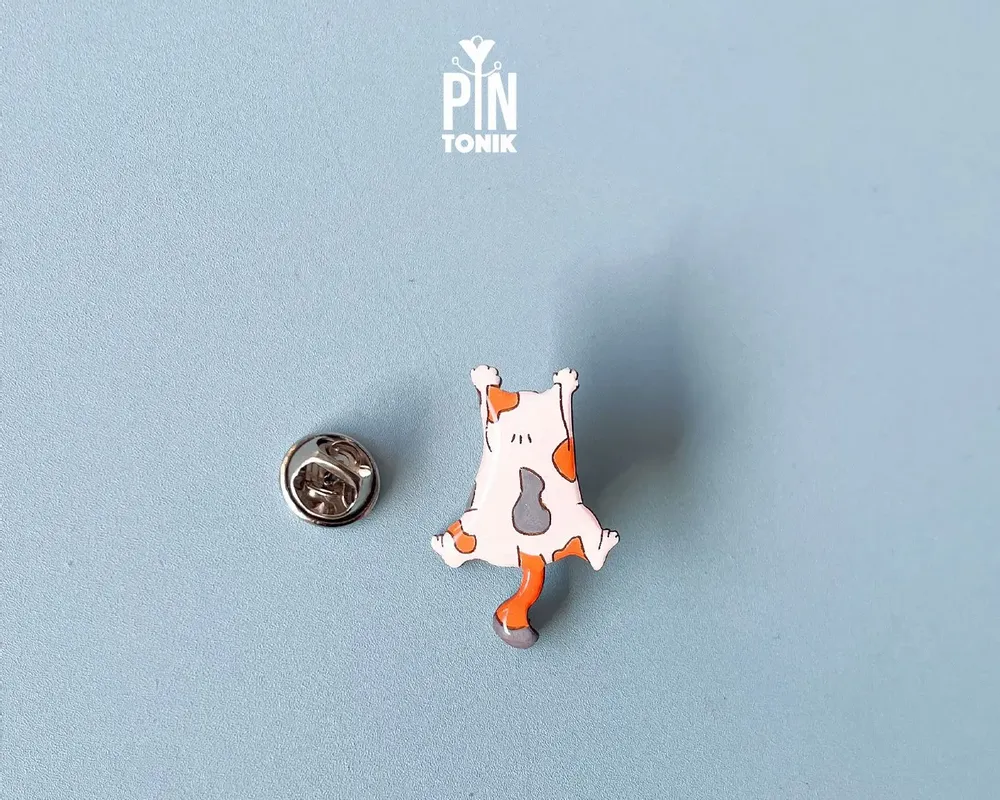 Broches - Épinglette en bois Calico Cat - PINTONIK