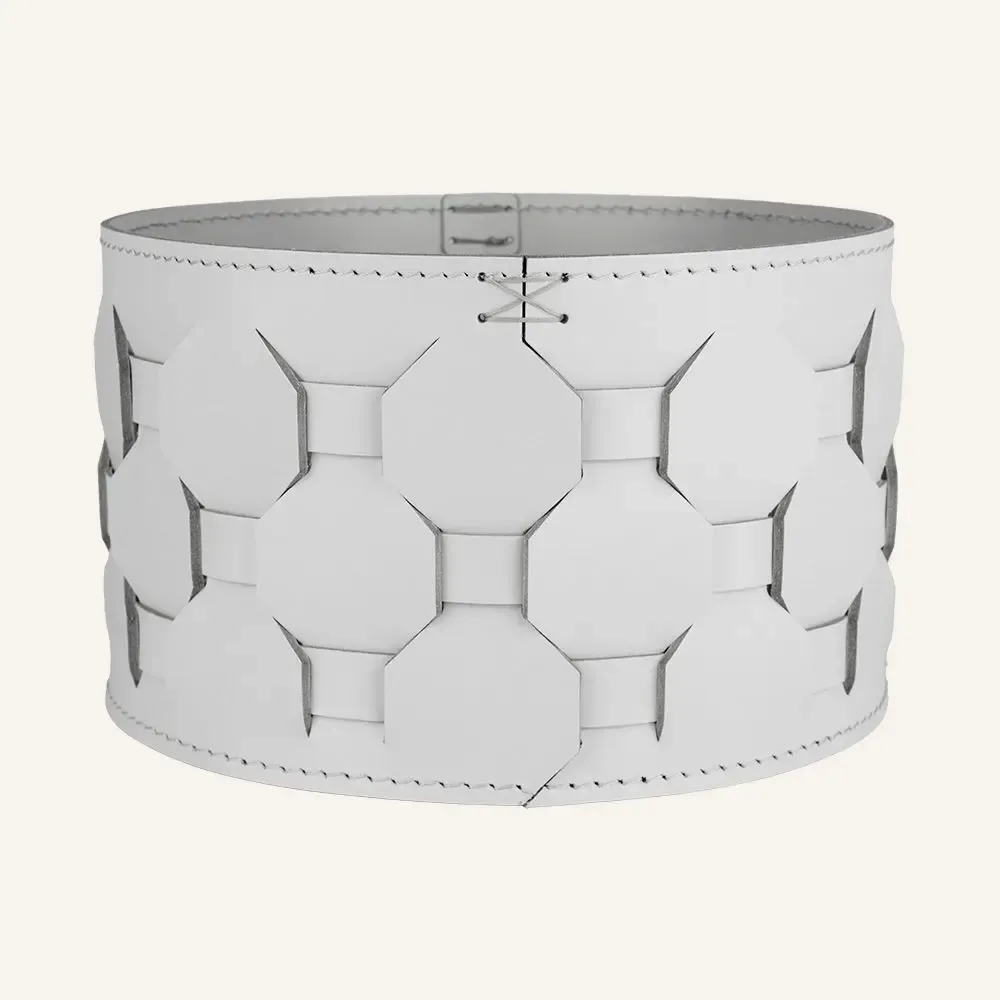 Storage boxes - Round woven leather basket VASILIS - LIMAC DESIGN