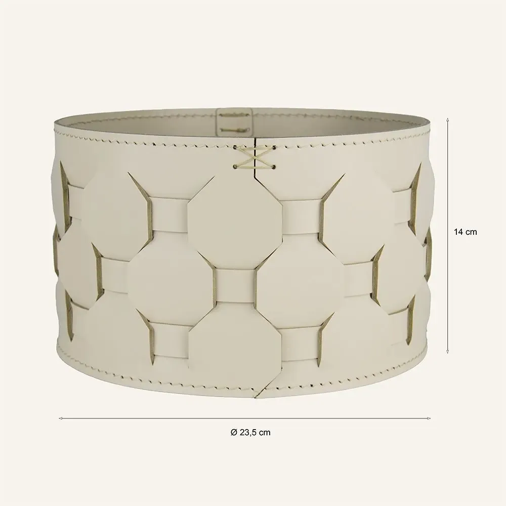 Storage boxes - Round woven leather basket VASILIS - LIMAC DESIGN