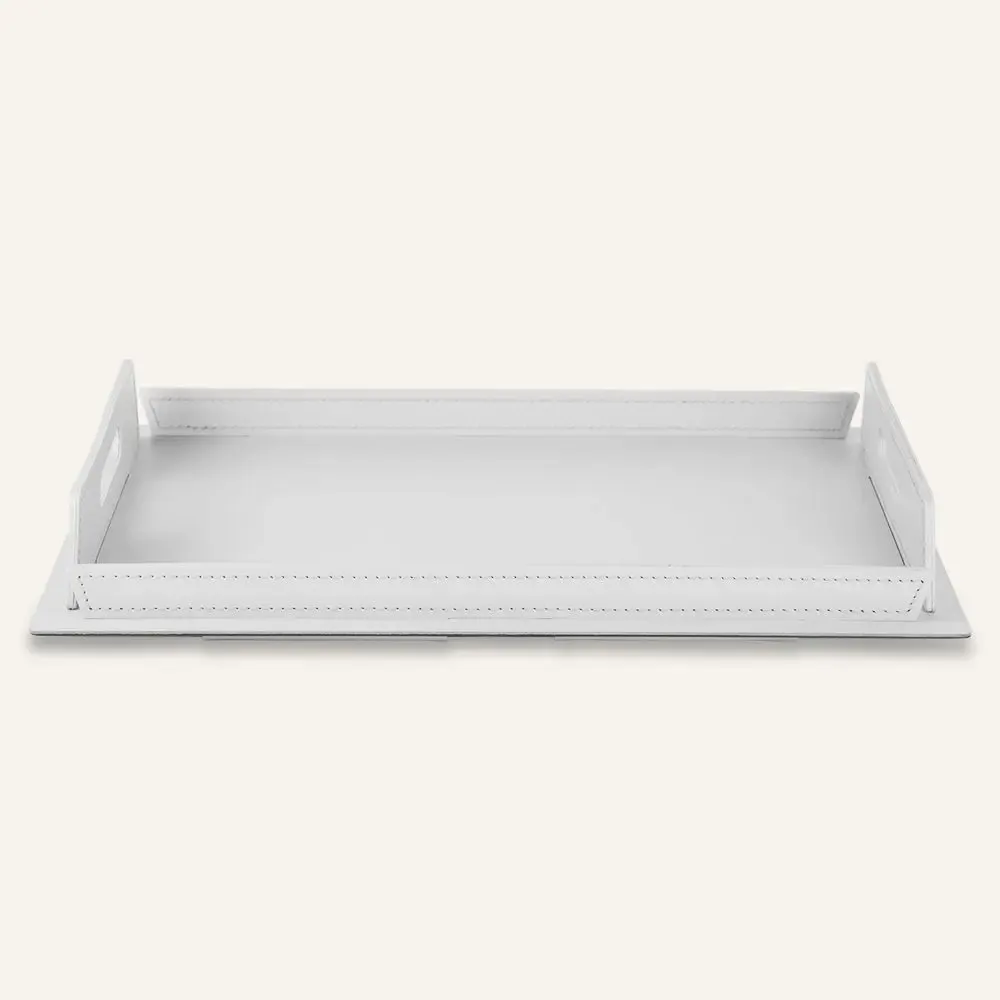 Leather goods - Design tray in steel and leather TABAKA - LIMAC DESIGN