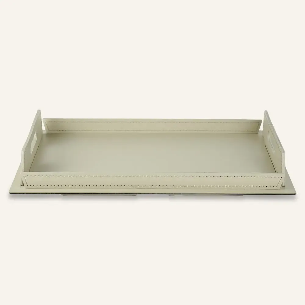 Leather goods - Design tray in steel and leather TABAKA - LIMAC DESIGN