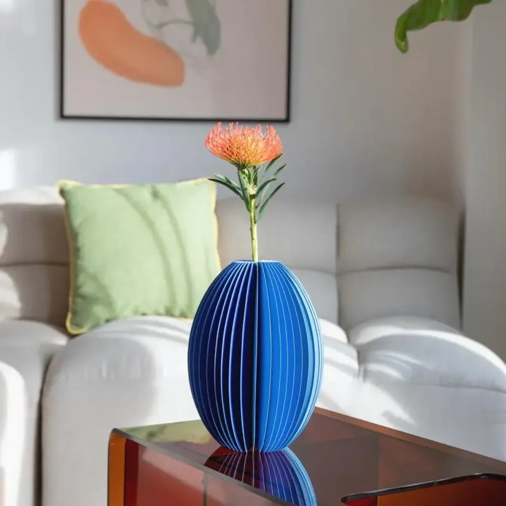 Décorations florales - Papiervase 'Yuki' orange - REMEMBER