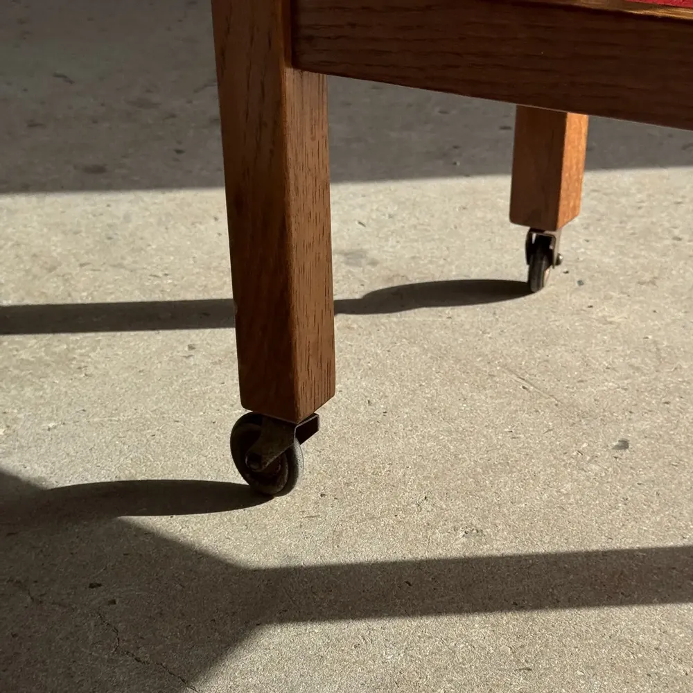 Autres tables  - Sellette roulante bois et plateau amovible H66 75x35 - OFFICE OBJETS