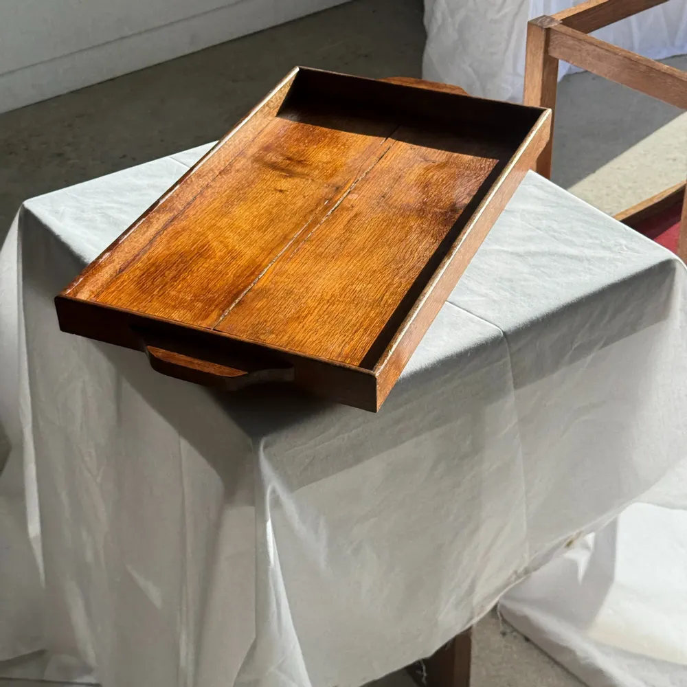 Autres tables  - Sellette roulante bois et plateau amovible H66 75x35 - OFFICE OBJETS