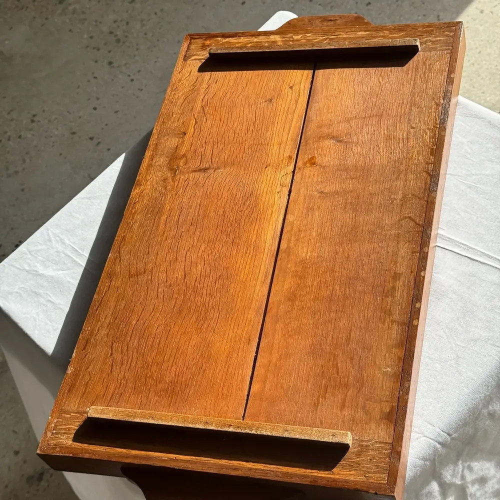 Autres tables  - Sellette roulante bois et plateau amovible H66 75x35 - OFFICE OBJETS