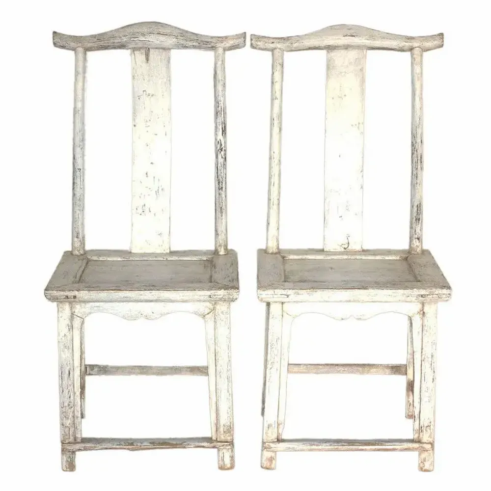 Chaises - Pair unique de chaisses ancien - PAGODA INTERNATIONAL