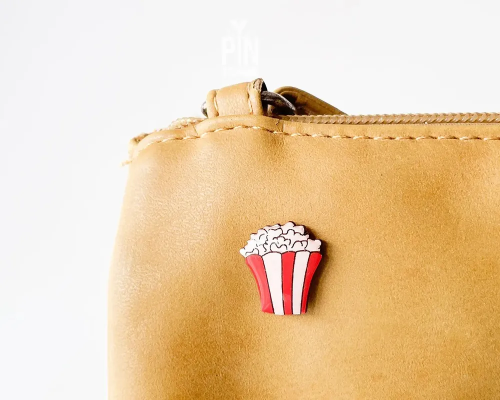 Broches - Pin en bois Popcorn - PINTONIK