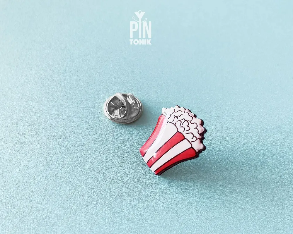 Broches - Pin en bois Popcorn - PINTONIK