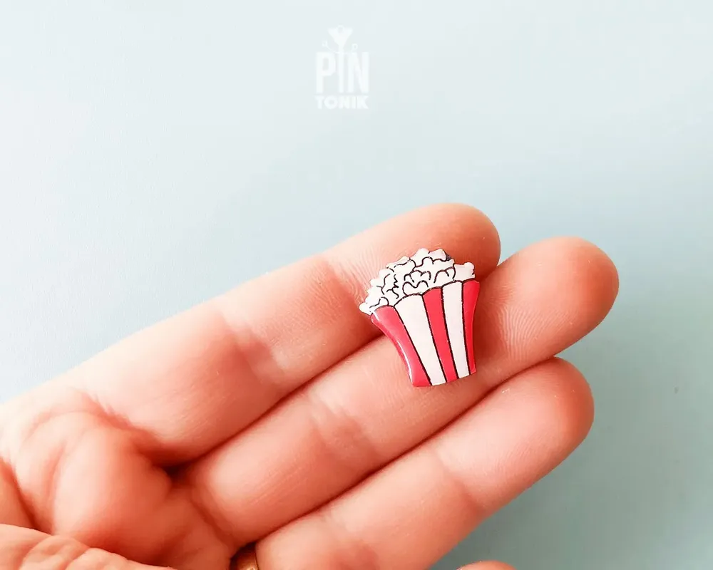 Broches - Pin en bois Popcorn - PINTONIK