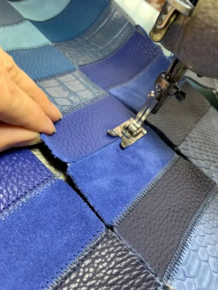 Petite maroquinerie - Ceinture patchwork h 35 mm - PASSIONE