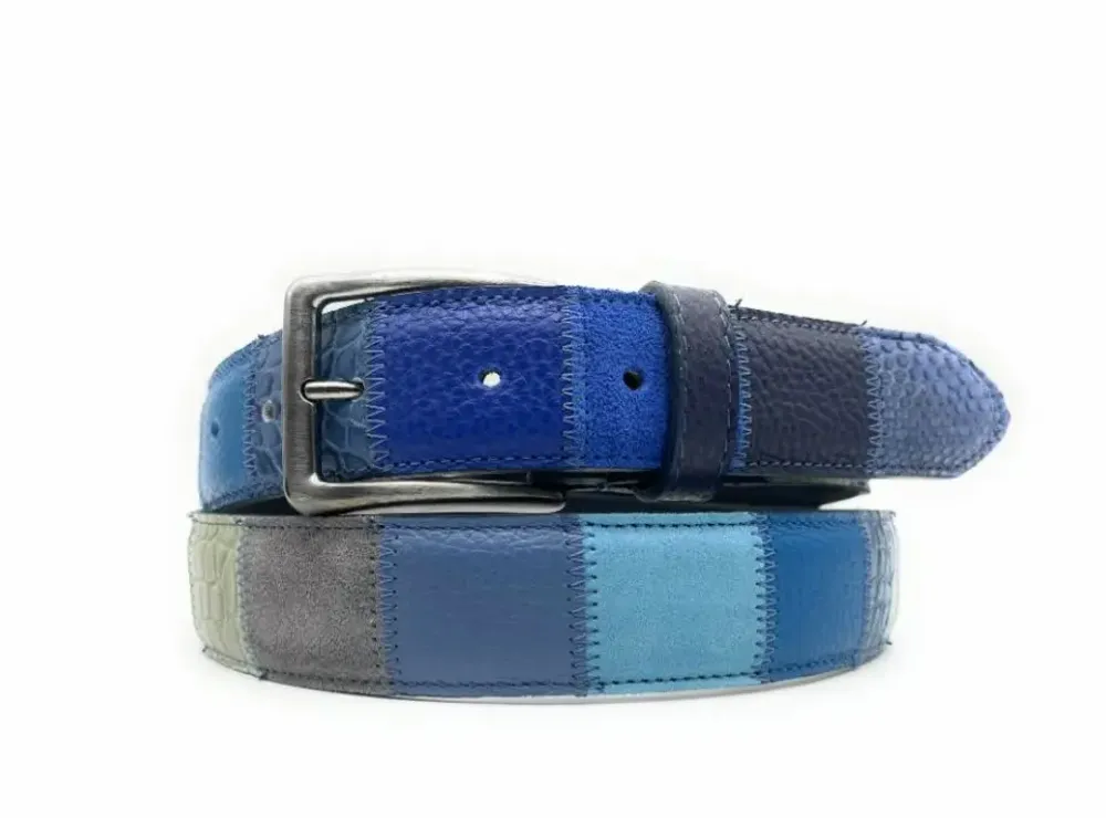 Petite maroquinerie - Ceinture patchwork h 35 mm - PASSIONE