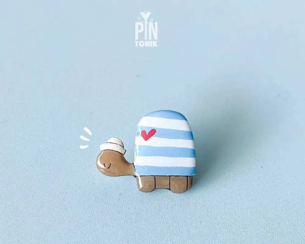 Brooches - Sailor Turtle Pin - PINTONIK