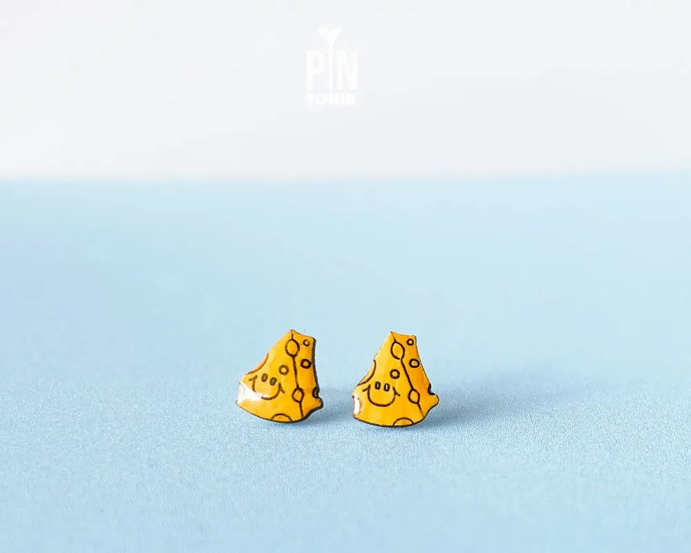 Bijoux - Boucles d'oreilles Fromage - PINTONIK