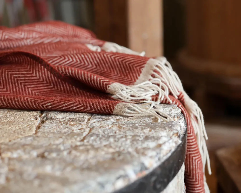 Throw blankets - Wool throw blanket Denver Terra - MOST-BLANKETS