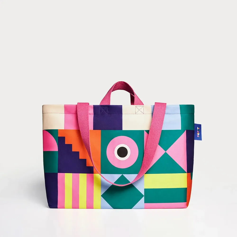 Bags and totes - Geometric Pattern Canvas Tote Bag - ROOT