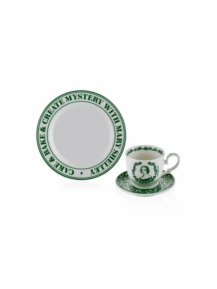 Tasses et mugs - Heritage Collection Green Porcelain Tea Cup Set (Set of 6) - SOMNIA ATELIER