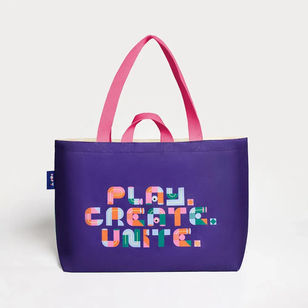 Bags and totes - Cream & Indigo Canvas Tote Bag - ROOT