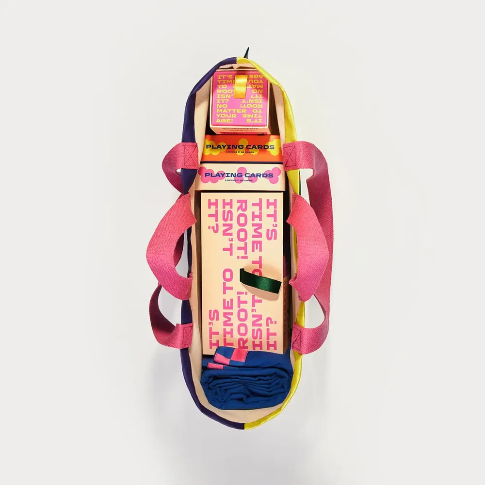 Bags and totes - Yellow & Indigo Canvas Tote Bag - ROOT