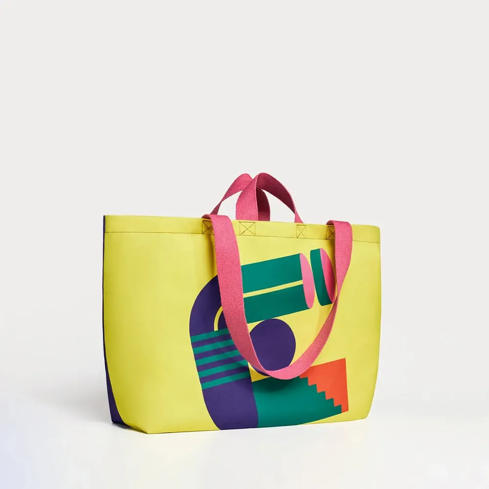 Bags and totes - Yellow & Indigo Canvas Tote Bag - ROOT