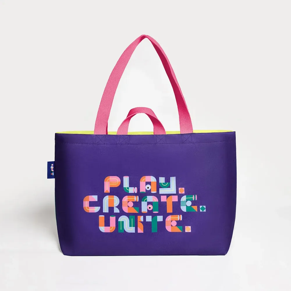 Bags and totes - Yellow & Indigo Canvas Tote Bag - ROOT