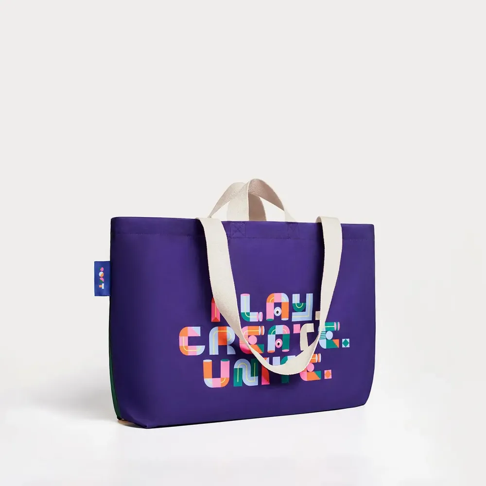 Bags and totes - Green & Indigo Canvas Tote Bag - ROOT