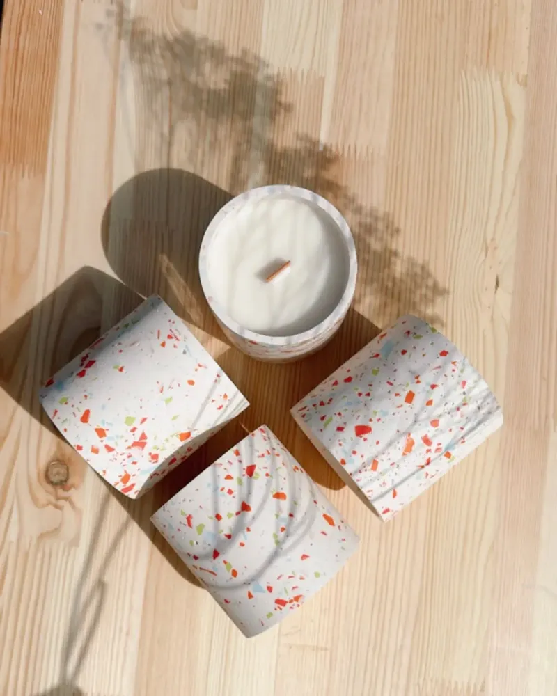 Candles - Terrazzo Candle — Lemongrass - MIMPI
