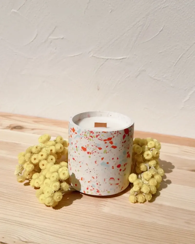 Candles - Terrazzo Candle — Lemongrass - MIMPI