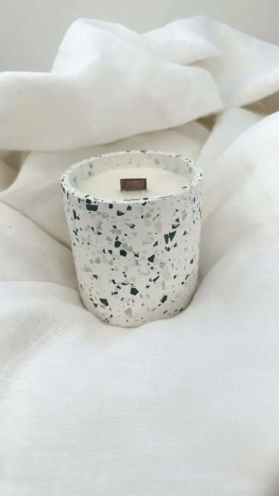 Candles - Terrazzo Candle — Sage and Sea Salt - MIMPI