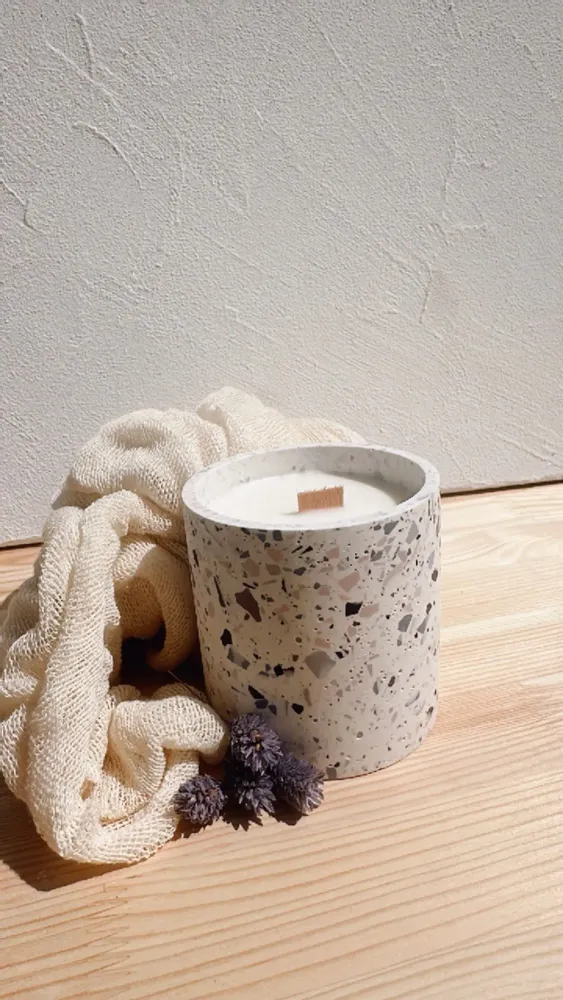 Candles - Terrazzo Candle — Violet - MIMPI