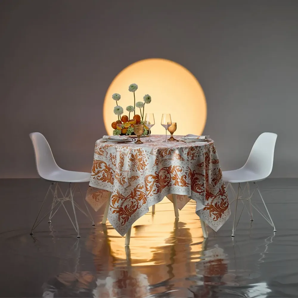 Table linen - Topkapi tablecloth - apricot - BEAUVILLÉ